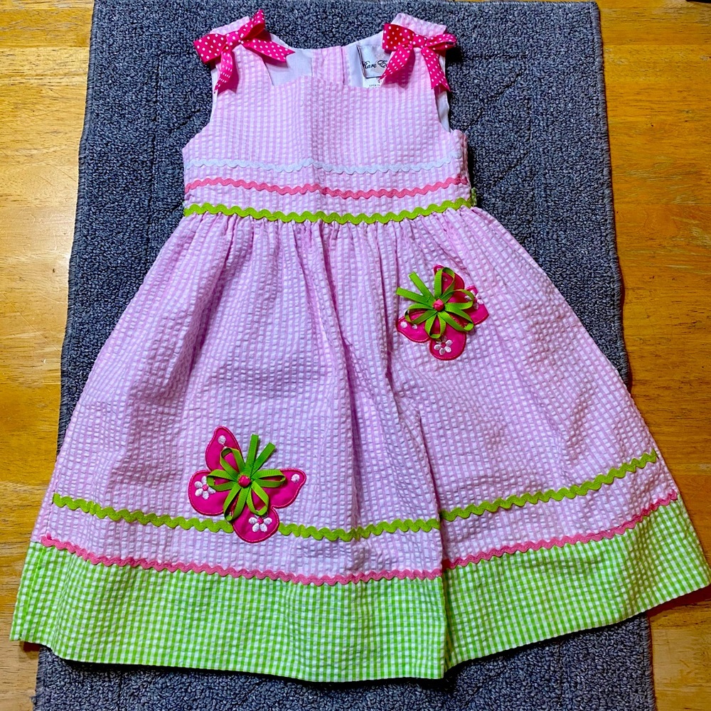 Rare Editions 4T Spring butterfly dress
